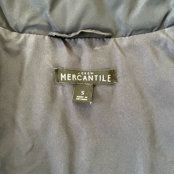 J Crew Mercantile Size S Puffer Quilted Vest Navy Blue - Picture 4 of 5
